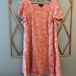 Lane Bryant Pink Lace Dress